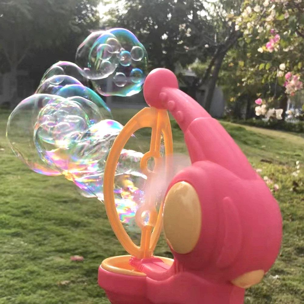 Bubble Gum Machine - ปืนเป่าฟองอัตโนมัติ เครื่องทำฟองสบู่ไฟฟ้า ของเล่นสำหรับเล่นกลางแจ้งในฤดูร้อน ปาร์ตี้ในสวน ของขวัญวันเกิดสำหรับเด็ก