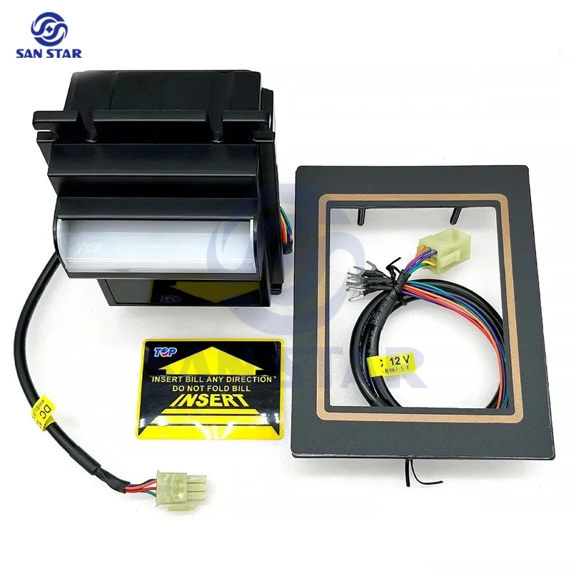 Arcade Ticket Machine - TOP TB74 TB77 Bill Acceptorไม่มีกล่องDC12VสัญญาณชีพจรTableroเกมอาเขตเครื่องหยอดเหรียญตกปลาPinballอะไหล่