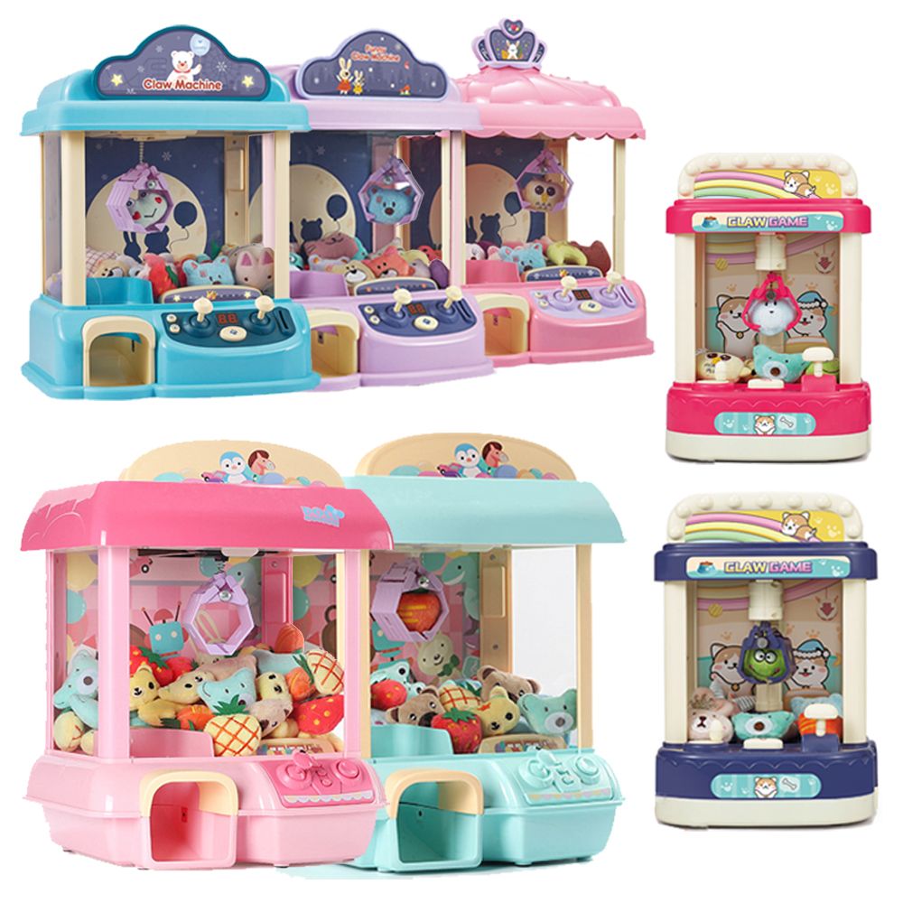 Coin Pusher Machine - ตุ๊กตาเครื่องหยอดเหรียญเล่นเกม 15 สไตล์ Mini Claw จับของเล่นตุ๊กตาการ์ตูนเด็ก