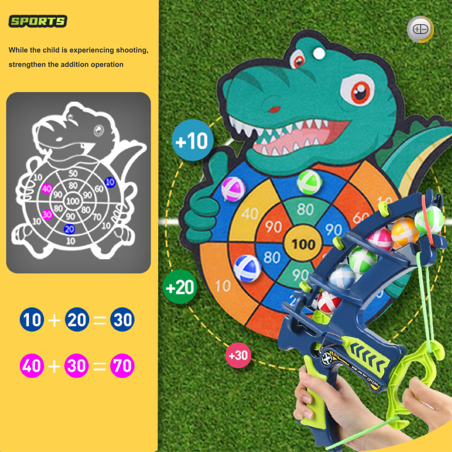 Montessori โยนกีฬา Slingshot เ - Basketball Arcade Game บทวิจารณ์และราคา
