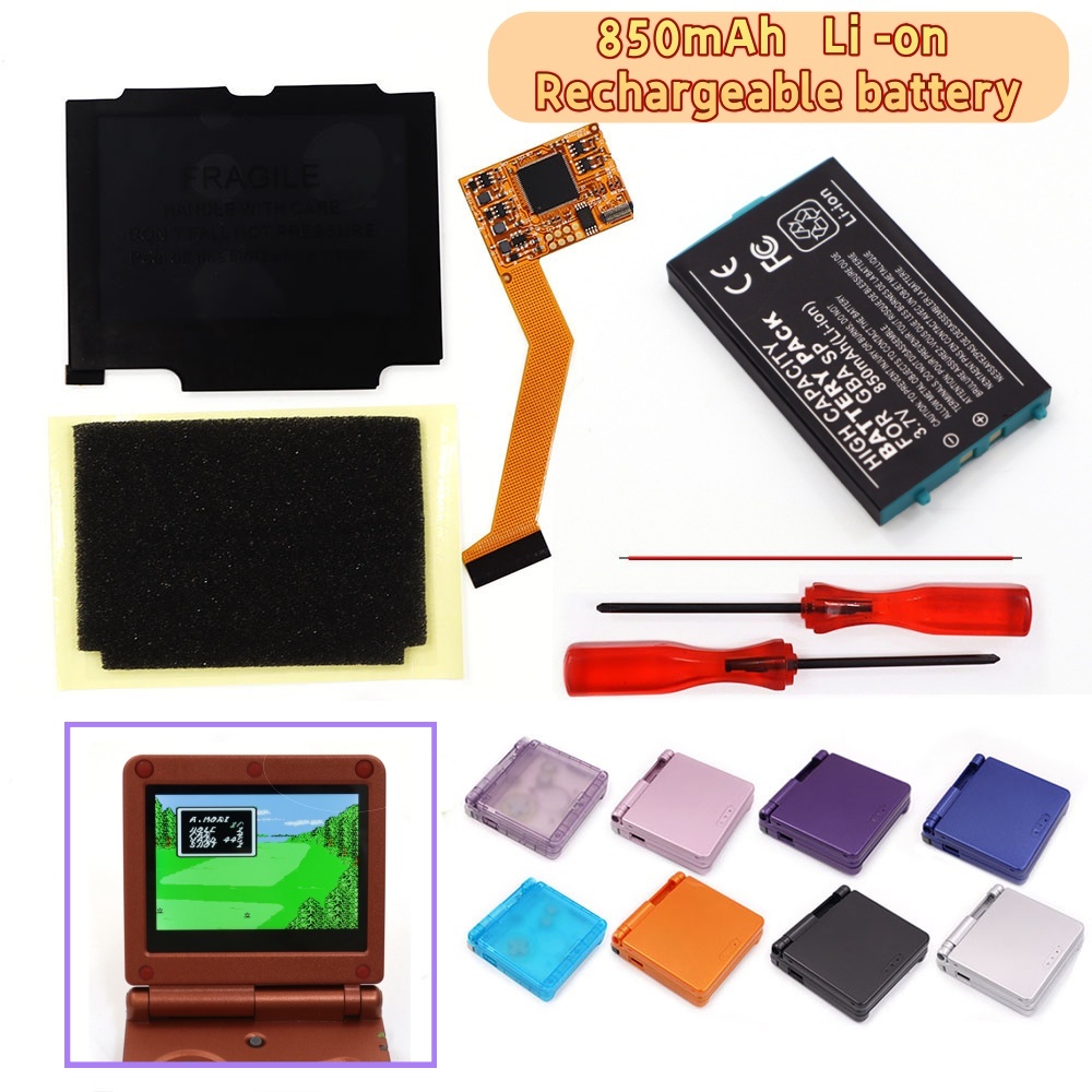 สำหรับชุดแบตเตอรี่ GBA SP 3.7V - Lcd Screen Arcade บทวิจารณ์และราคา