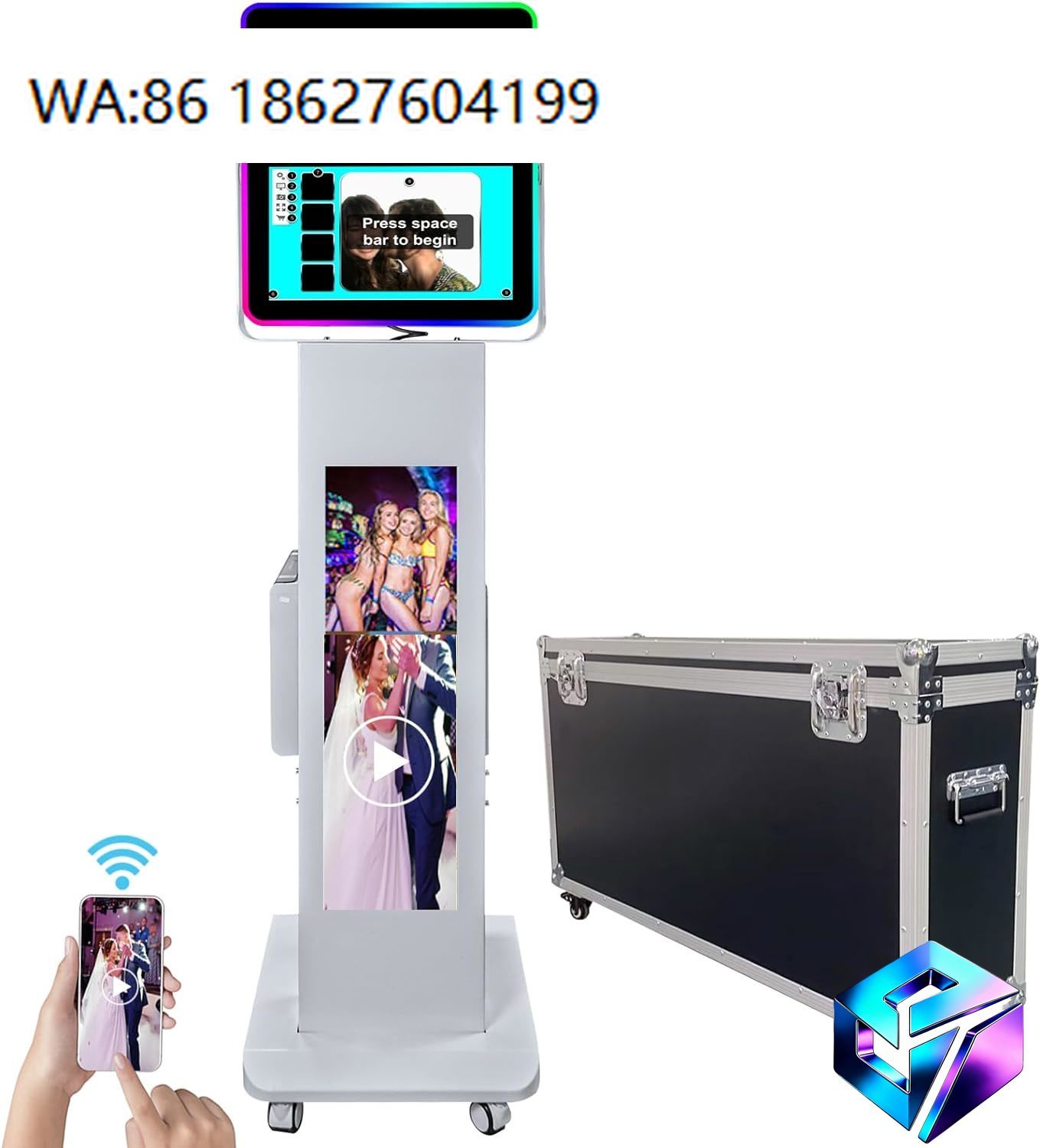 ตู้ถ่ายภาพพกพาหน้าจอ LCD แบบ D - Photo Booth Machine บทวิจารณ์และราคา