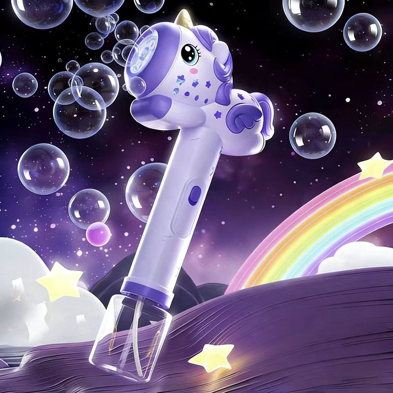 ปืนเป่าฟองสบู่ไฟฟ้ารูปยูนิคอร์ - Bubble Gum Machine บทวิจารณ์และราคา